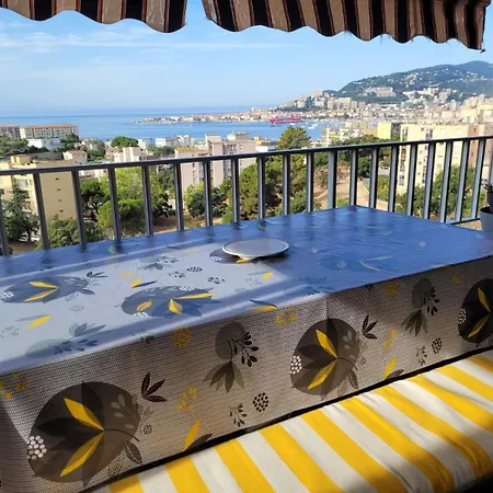 Vue Mer Balcons F3 Proche Centre-ville Et Plage Ajaccio (Corsica)