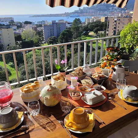 Vue Mer Balcons F3 Proche Centre-ville Et Plage Ajaccio (Corsica)